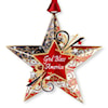 God Bless America Star Ornament