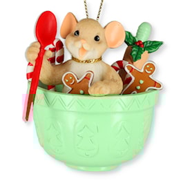 Christmas Mouse Cookie Baking Charming Tails Figurine