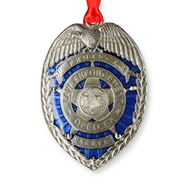 Law Enforcement Officer Pewter Ornament