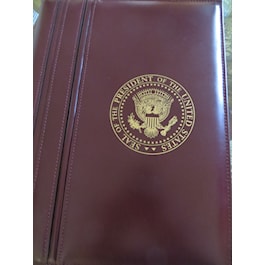 Presidential Leather Portfolio with Pad