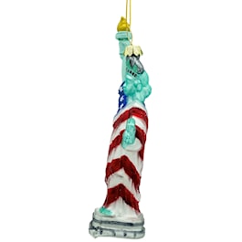 America 250th Statue Of Liberty Glass Ornament