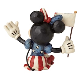 Mini Patriotic Minnie Figurine by Jim Shore