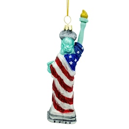 America 250th Statue Of Liberty Glass Ornament
