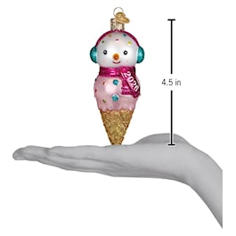 2026 Snowman Glass Ornament