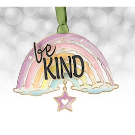 Be Kind Rainbow Ornament