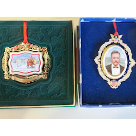 TR Presidential Ornament and 2011 White House Ornament