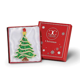 Christmas Tree with Ribbon Ornament