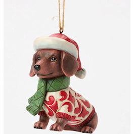 Christmas Dog Dachshund Ornament
