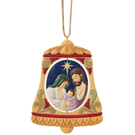 Rotating Holy Family Bell Ornament