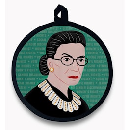 Ruth Bader Ginsburg Round Potholder and Hot Pad