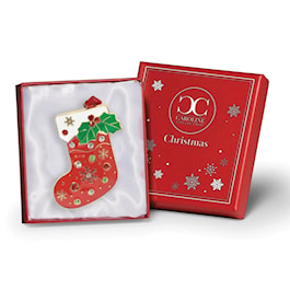 Stocking with Ribbon Ornament