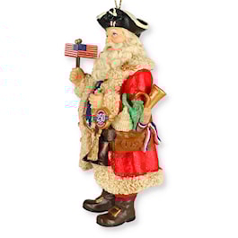 250th Anniversary 1776 American Santa Ornament