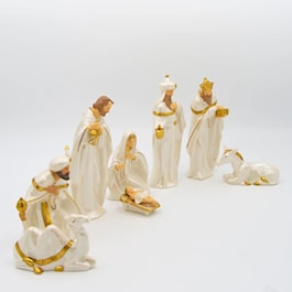 White Nativity Scene