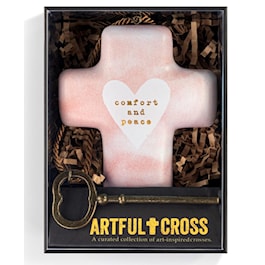 Comfort and Peace Pale Art Cross