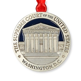Supreme Court Pewter Ornament