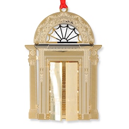 North Portal of the White House Brass Ornament