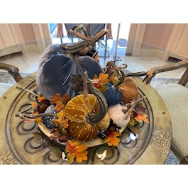Pumpkin -   Velvet Magnificent Fall Grouping of 5