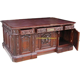 Reproduction of the Resolute Desk and Great Seal Rug