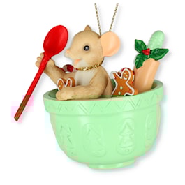 Christmas Mouse Cookie Baking Charming Tails Figurine