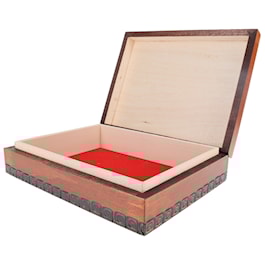 Flag Wood Box with Red Stripe