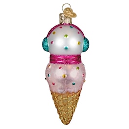 Old World Christmas 2026 snowman glass ornament on a white background
