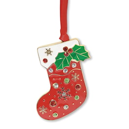 Stocking with Ribbon Ornament