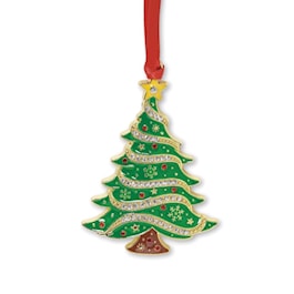 Christmas Tree with Ribbon Ornament