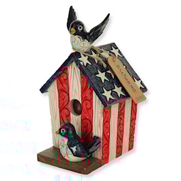 Star Spangled Songbirds Birdhouse by Jim Shore