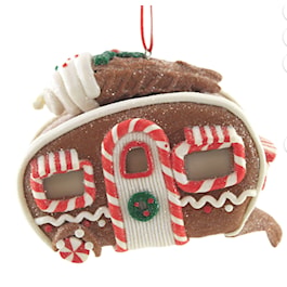 Gingerbread Holiday Trailer Ornament