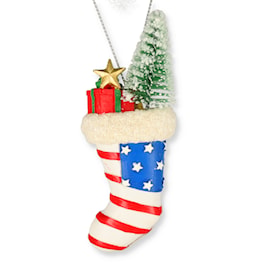American Flag Stocking Ornament
