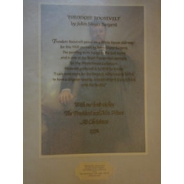 1972 Nixon Gift Print Featuring Theodore Roosevelt