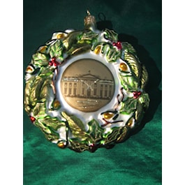 1970 Nixon Card and Wreath Ornament Combo