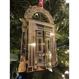 North Portal of the White House Brass Ornament