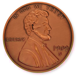 1909 Lincoln Wheat Penny