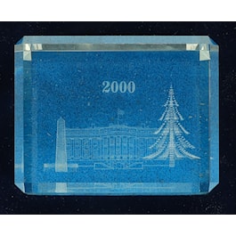 White House at Christmas Paperweight