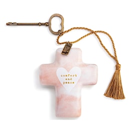 Comfort and Peace Pale Art Cross