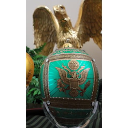 Great Seal on Green Egg Ornament