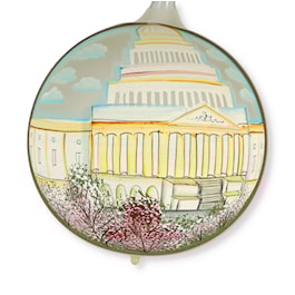 Springtime at the Capitol Glass Ball Ornament