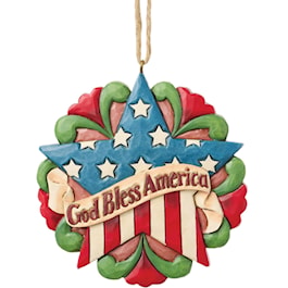 Patriotic Star Ornament by Jim Shore