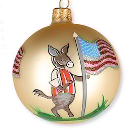 Marching Donkey Ball Ornament