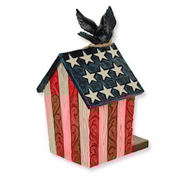 Star Spangled Songbirds Birdhouse by Jim Shore