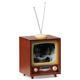 Amuesements Lighted Musical TV Village with Underground Rotating Train &amp; Skaters