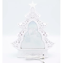 Confetti Lites Lighted Swirl Tree with Cardinal &amp; Birdhouse Scene