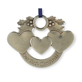 Our First Christmas Pewter Ornament