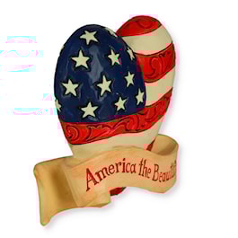 "America the Beautiful" Patriotic Mini Heart