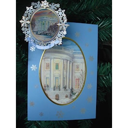 2009 Official White House Ornament and ONE MATCHING CARD