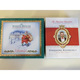 TR Presidential Ornament and 2011 White House Ornament