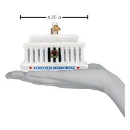 Lincoln Memorial Glass Ornament