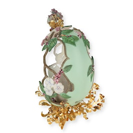 Egg within an Egg Floral Easter Figurine