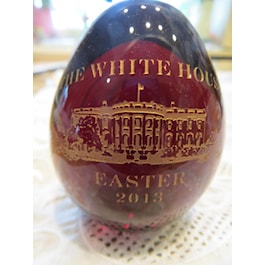 2013 White House Glass Easter Egg, Ltd Ed